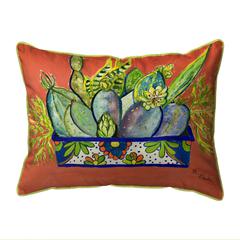 Cactus in Planter Extra Large Zippered Indoor/Outdoor Pillow 20x24