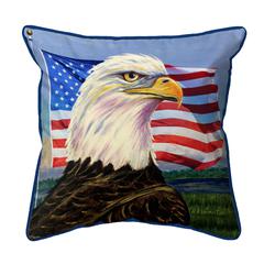 US Flag Eagle Extra Large Zippered Pillow 22x22