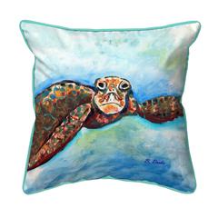 Turtle Looking At Me Extra Large Zippered Pillow 22x22