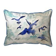 Flocking Gulls Extra Large Zippered Pillow 20x24