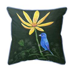 Indigo Bunting Extra Large Zippered Pillow 22x22