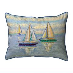 Sailing By Extra Large Zippered Pillow 20x24