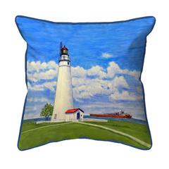 Fort Gratiot Lighthouse, MI Extra Large Zippered Pillow 22x22