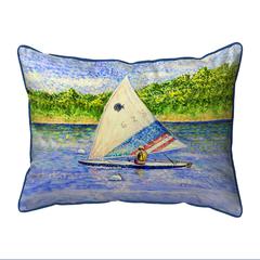 Sunfish Sailing Extra Large Zippered Pillow 20x24