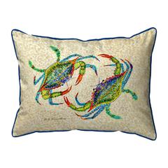 Crab Dance Extra Large Zippered Pillow 20x24