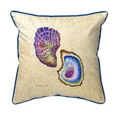 Two Oysters Extra Large Zippered Pillow 22x22
