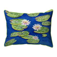 Lily Pads Extra Large Zippered Pillow 20x24