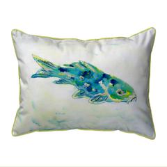Blue Koi Extra Large Zippered Pillow 20x24