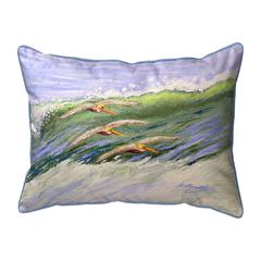 Pelicans Cruising Extra Large Zippered Pillow 20x24
