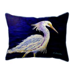 Palette Snowy Egret Extra Large Zippered Pillow 20x24