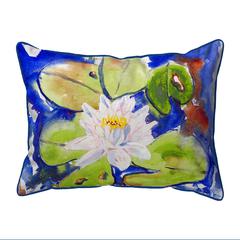 Lily Pad Flower Extra Large Zippered Pillow 20x24