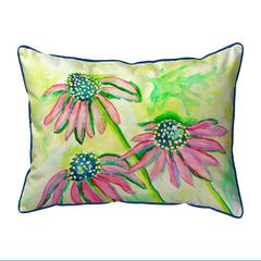 Cone Flowers Extra Large Zippered Pillow 20x24