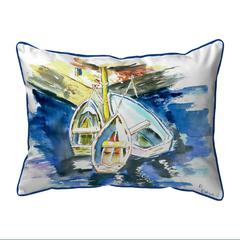 Three Row Boats Extra Large Zippered Pillow 20x24