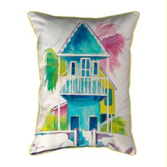 W. Palm Hut Blue Extra Large Zippered Pillow 20x24