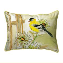 Betsy's Goldfinch Extra Large Zippered Pillow 20x24