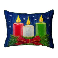 Christmas Candles Extra Large Zippered Pillow 20x24