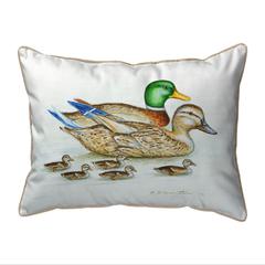 Mallard Family Extra Large Zippered Pillow 22x22