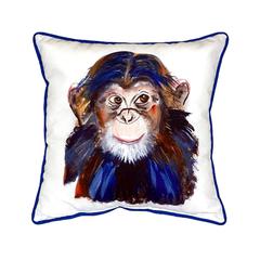 Chimpanzee Extra Large Zippered Pillow 22x22