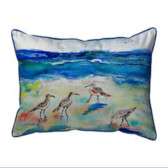 Betsy's Sandpipers Extra Large Zippered Pillow 20x24
