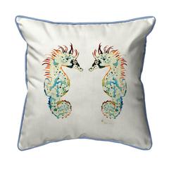Betsy's Seahorses Extra Large Zippered Pillow 22x22
