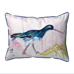 Black Shore Bird Extra Large Zippered Pillow 20x24
