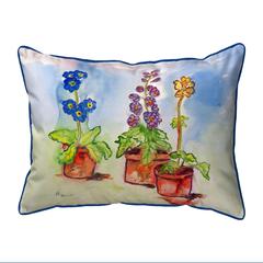 Potted Flowers Extra Large Zippered Pillow 20x24