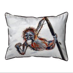Betsy's Monkey Extra Large Zippered Pillow 20x24
