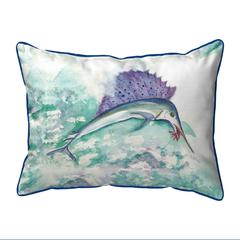 Betsy's Sailfish Extra Large Zippered Pillow 20x24