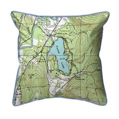 Forest Lake, NH Nautical Map Extra Large Zippered Indoor/Outdoor Pillow 22x22
