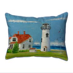 Chatham MA Lighthouse Extra Large Zippered Pillow 20x24