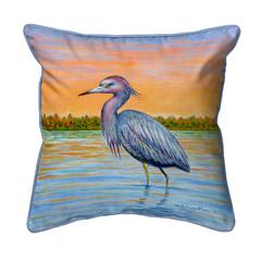 Heron & Sunset Extra Large Zippered Pillow 22x22