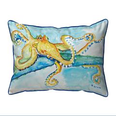 Gold Octopus Extra Large Zippered Pillow 20x24