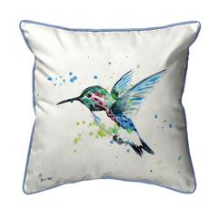 Green Hummingbird Extra Large Pillow 22x22