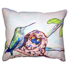 Hummingbird & Chicks Extra Large Pillow 20x24