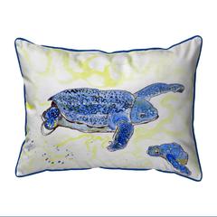 Sea Turtle & Eggs Extra Large Zippered Indoor/Outdoor Pillow 20x24