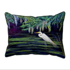 Egret Lagoon Extra Large Zippered Pillow 20x24