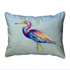 Tri-Colored Heron Extra Large Zippered Pillow 20x24