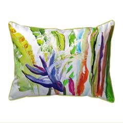 Abstract Bird of Paradise Extra Large Pillow 20x24