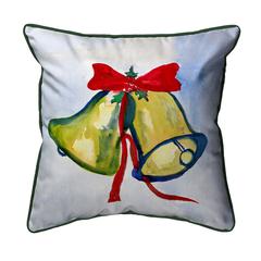 Christmas Bells Extra Large Zippered Pillow 22x22