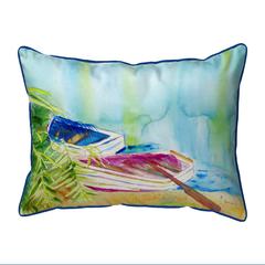 Watercolor Rowboats  Indoor/Outdoor Extra Large Pillow 20x24