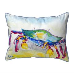 Crawling Crab Extra Large Zippered Indoor/Outdoor Pillow 20x24