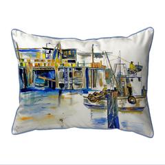 Fishing Boat Extra Large Zippered Pillow 20x24