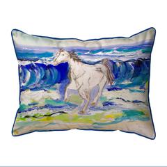Horse & Surf Extra Large Zippered Pillow 20x24