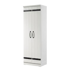 White Storage Cabinet With Soft Finish For Versatile Organization