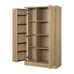 Storage Cabinet In Ash Finish With Spacious Design And Durable Rectangle Shape