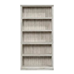White Plank Storage Bookcase with Modern Design