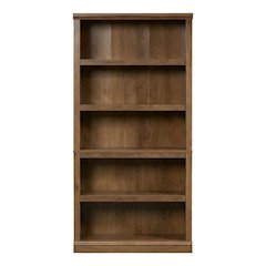Oiled Oak Finish Bookcase for Miscellaneous Storage with Open Shelving