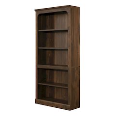 Mid-century Modern Storage Bookcase in Walnut Finish