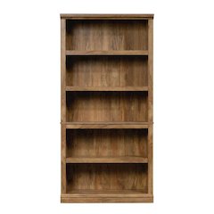Wooden Storage Bookcase in Sindoori Mango Finish with Shelves