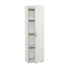 Gray Finish Storage Cabinet - Spacious Rectangular Design, Durable Construction